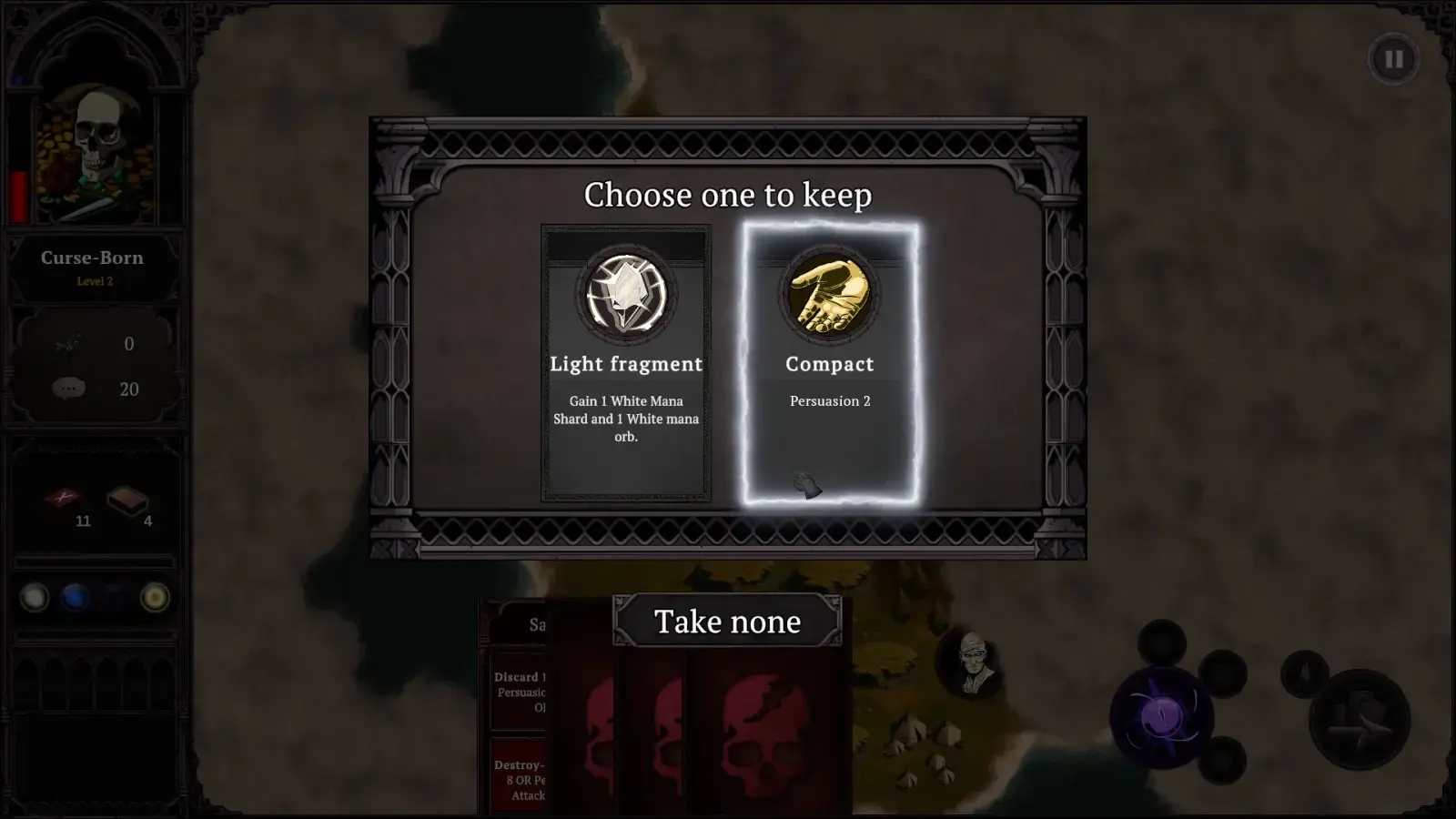 Tale of Souls — Reward selection between two items.
